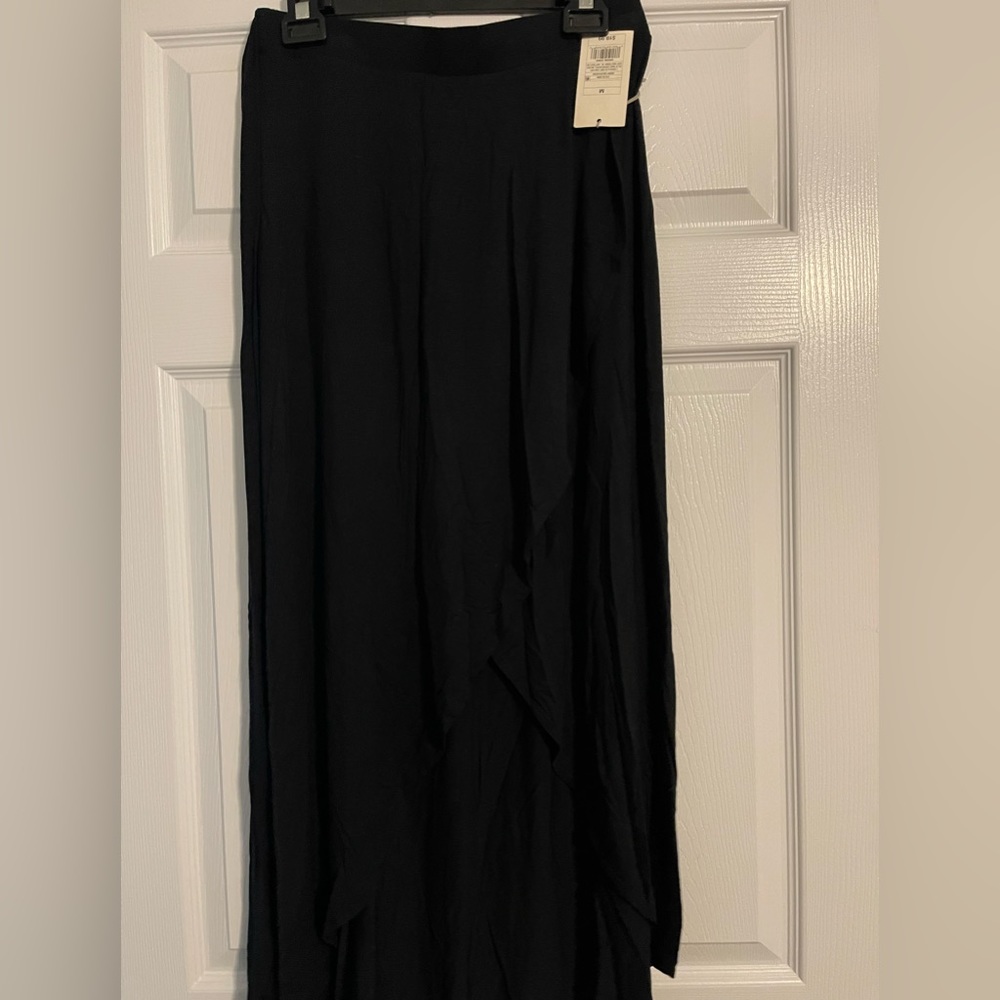 a new day Asymmetrical Black Skirt